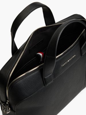 Мужская сумка Tommy Hilfiger Pebbled Laptop, цвет: Чёрный — фото 4
