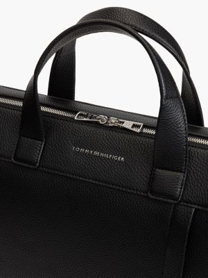 Мужская сумка Tommy Hilfiger Pebbled Laptop, цвет: Чёрный — фото 5