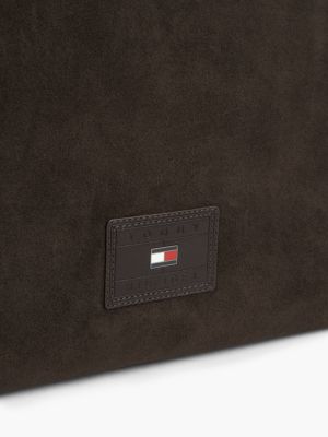 Мужская сумка Tommy Hilfiger Suede, цвет: Кофейный — фото 4