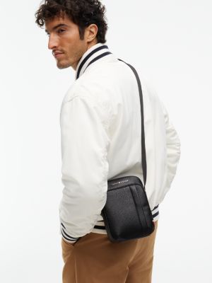 Мужская сумка Tommy Hilfiger Pebbled Mini Reporter, цвет: Чёрный — фото 2