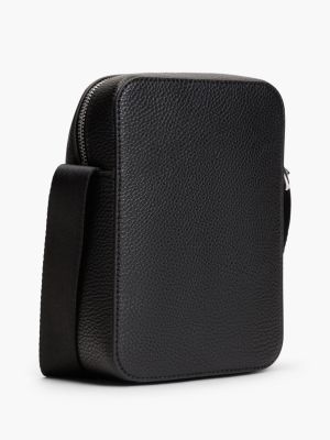 Мужская сумка Tommy Hilfiger Pebbled Mini Reporter, цвет: Чёрный — фото 3