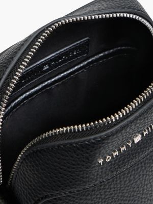 Мужская сумка Tommy Hilfiger Pebbled Mini Reporter, цвет: Чёрный — фото 4