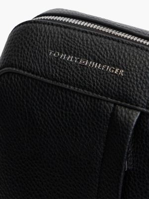 Мужская сумка Tommy Hilfiger Pebbled Mini Reporter, цвет: Чёрный — фото 5