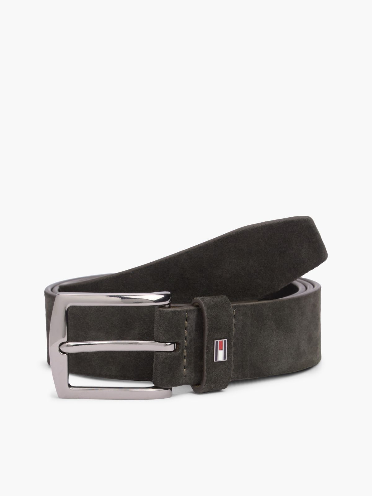 Square Buckle Suede Belt — Testa Di Morro