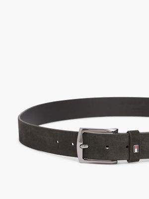 Мужской ремень Tommy Hilfiger Square Buckle Suede Belt, цвет: Testa Di Morro — фото 3