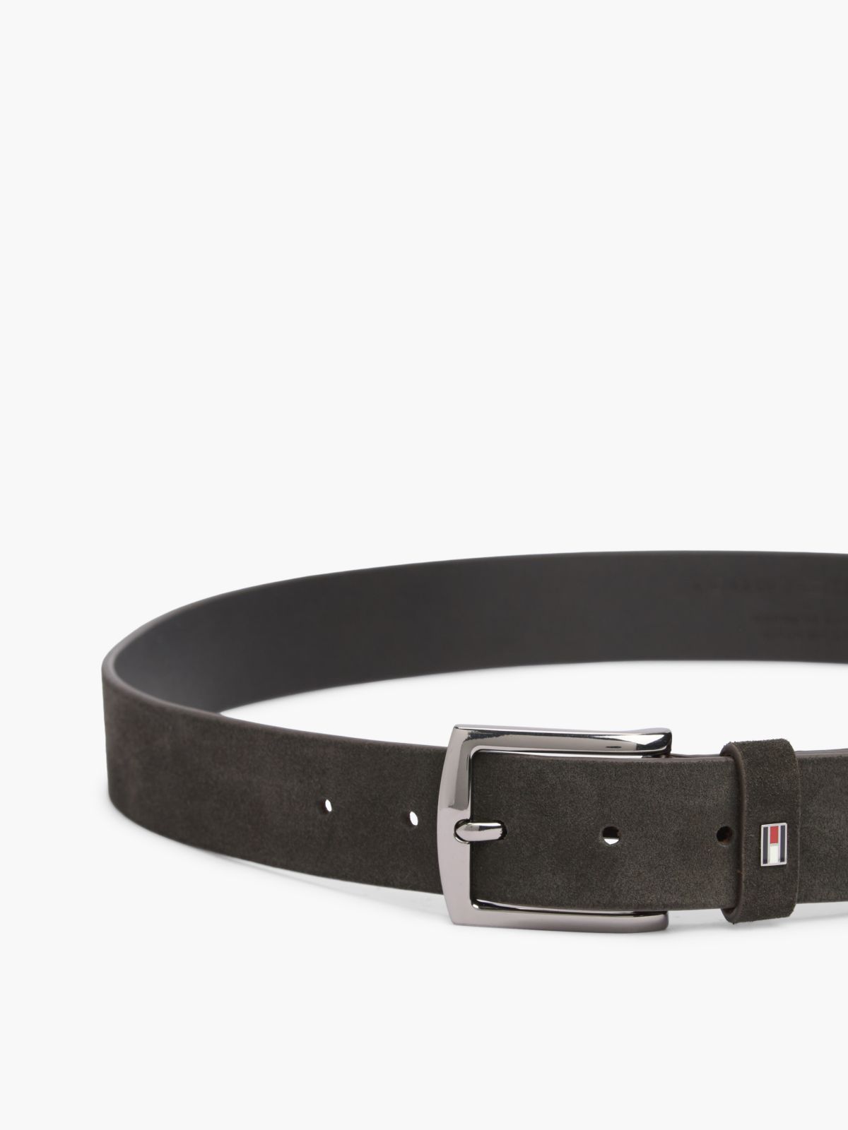 Square Buckle Suede Belt — Testa Di Morro