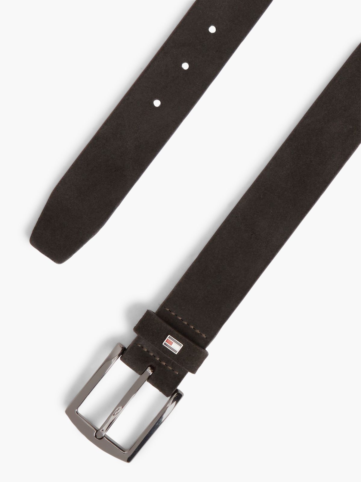 Square Buckle Suede Belt — Testa Di Morro
