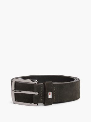 Мужской ремень Tommy Hilfiger Square Buckle Suede Belt, цвет: Testa Di Morro — фото 6