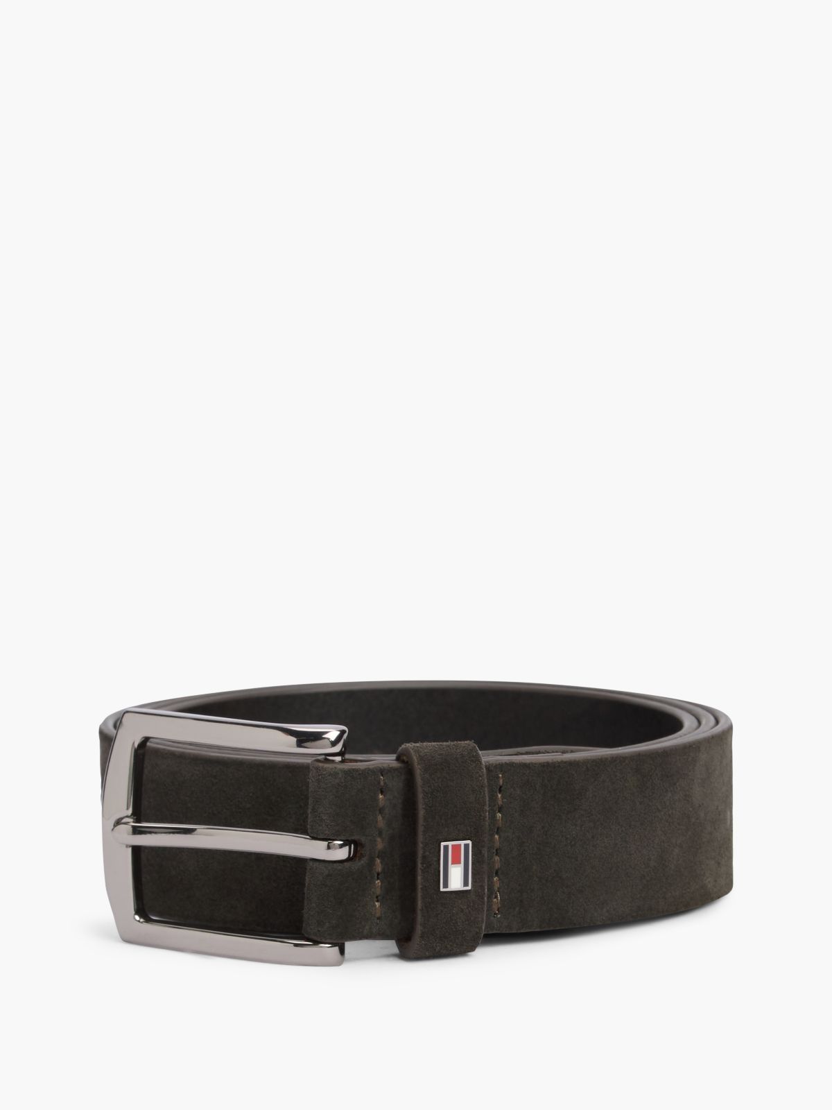 Square Buckle Suede Belt — Testa Di Morro