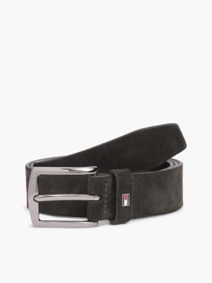 Square Buckle Suede Belt, Testa Di Morro