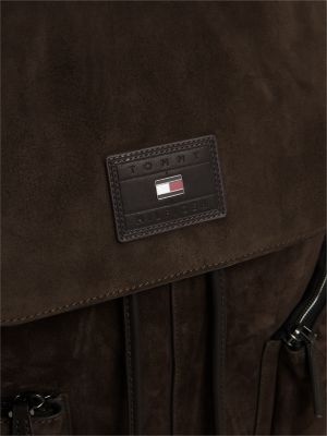 Рюкзак Tommy Hilfiger Suede Flap, цвет: Кофейный — фото 4