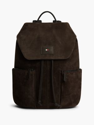 Рюкзак Tommy Hilfiger Suede Flap, цвет: Кофейный — фото 1