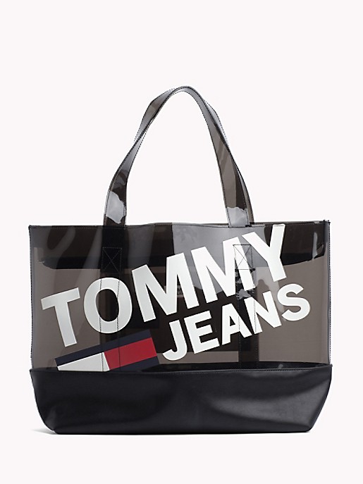 Vacante constructor élite Tommy Jeans Transparent Logo Tote | Tommy Hilfiger