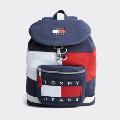 tommy hilfiger backpack red blue white
