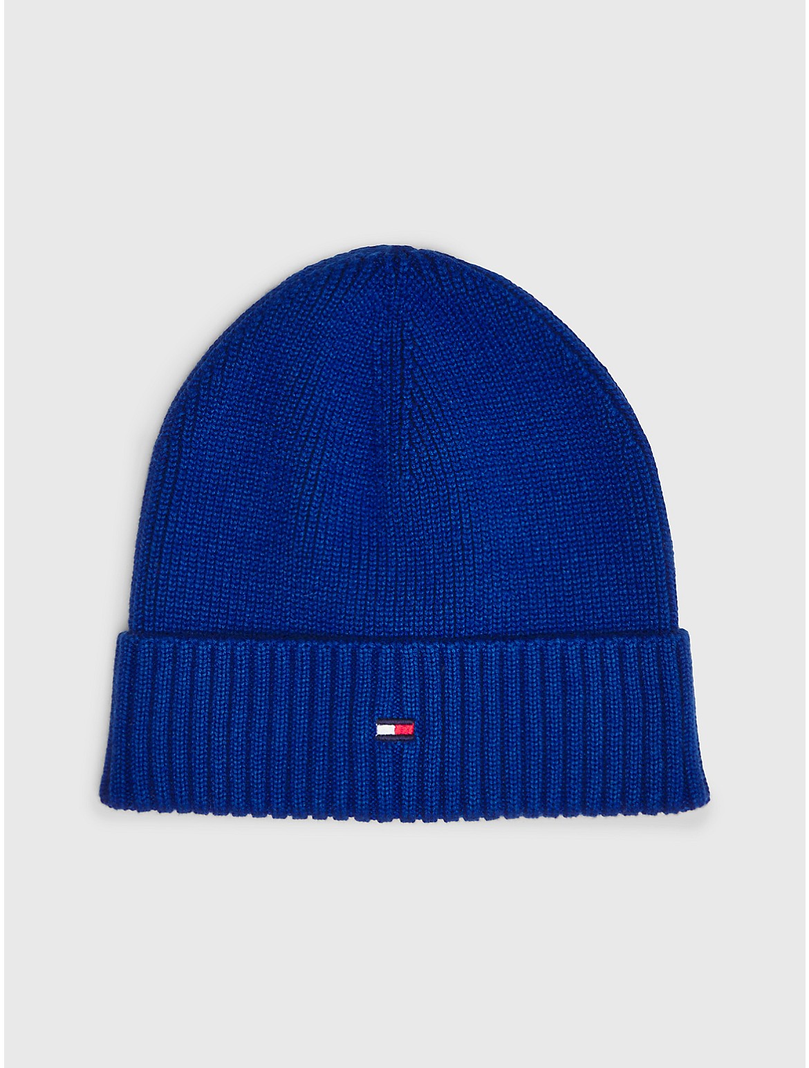 Tommy Hilfiger Kids' Solid Microflag Logo Beanie - Blue - S-M