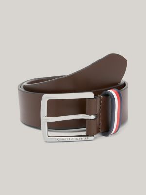 Kids Leather Logo Stripe Belt Tommy Hilfiger USA