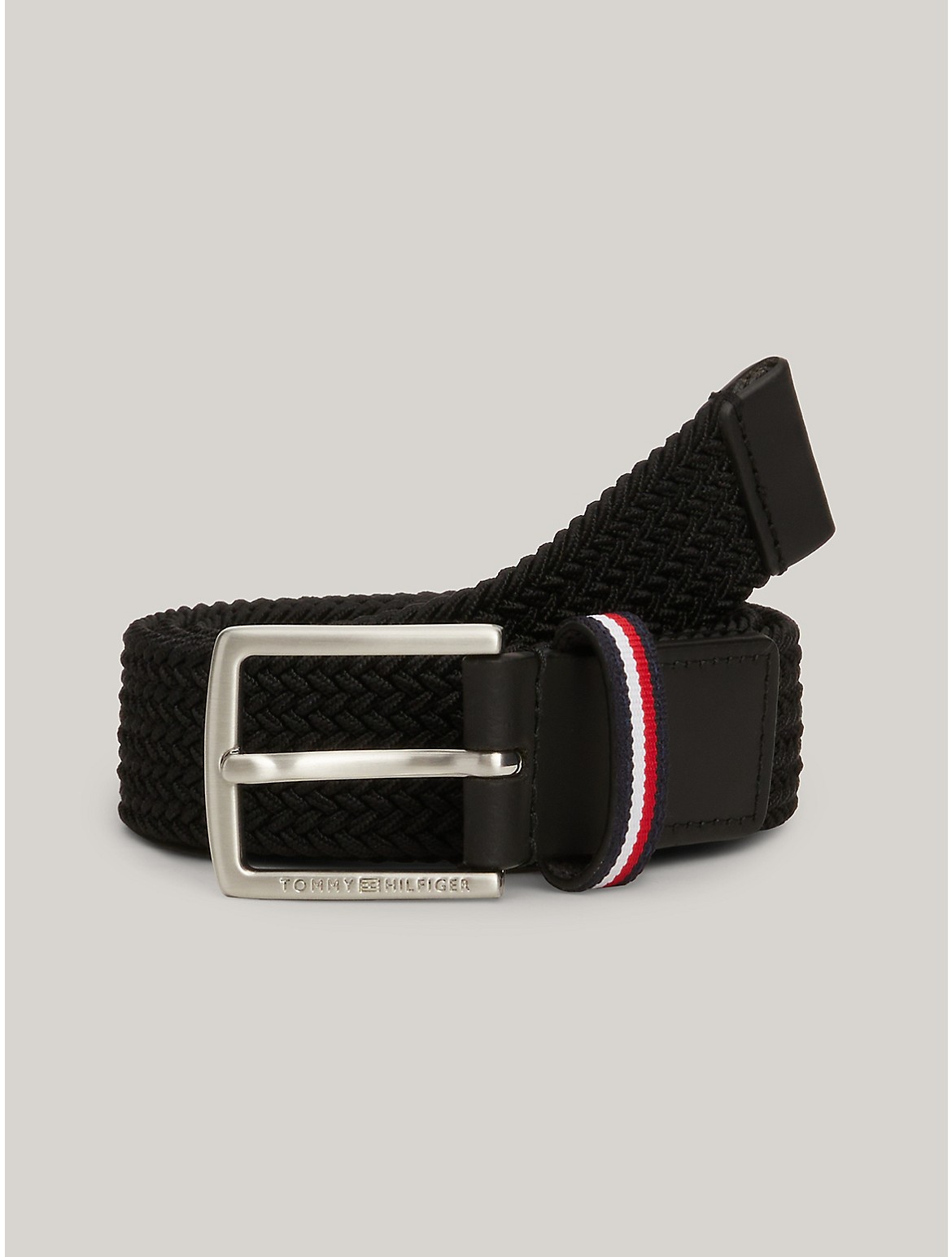 Tommy Hilfiger Kids' Flag Stripe Logo Braided Belt