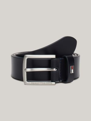 Kids Enamel Flag Logo Leather Belt Tommy Hilfiger