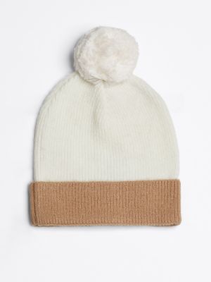 Kids' Monotype Pom Beanie, Ancient White