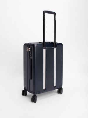 Tommy Stripe 21" Suitcase, Space Blue