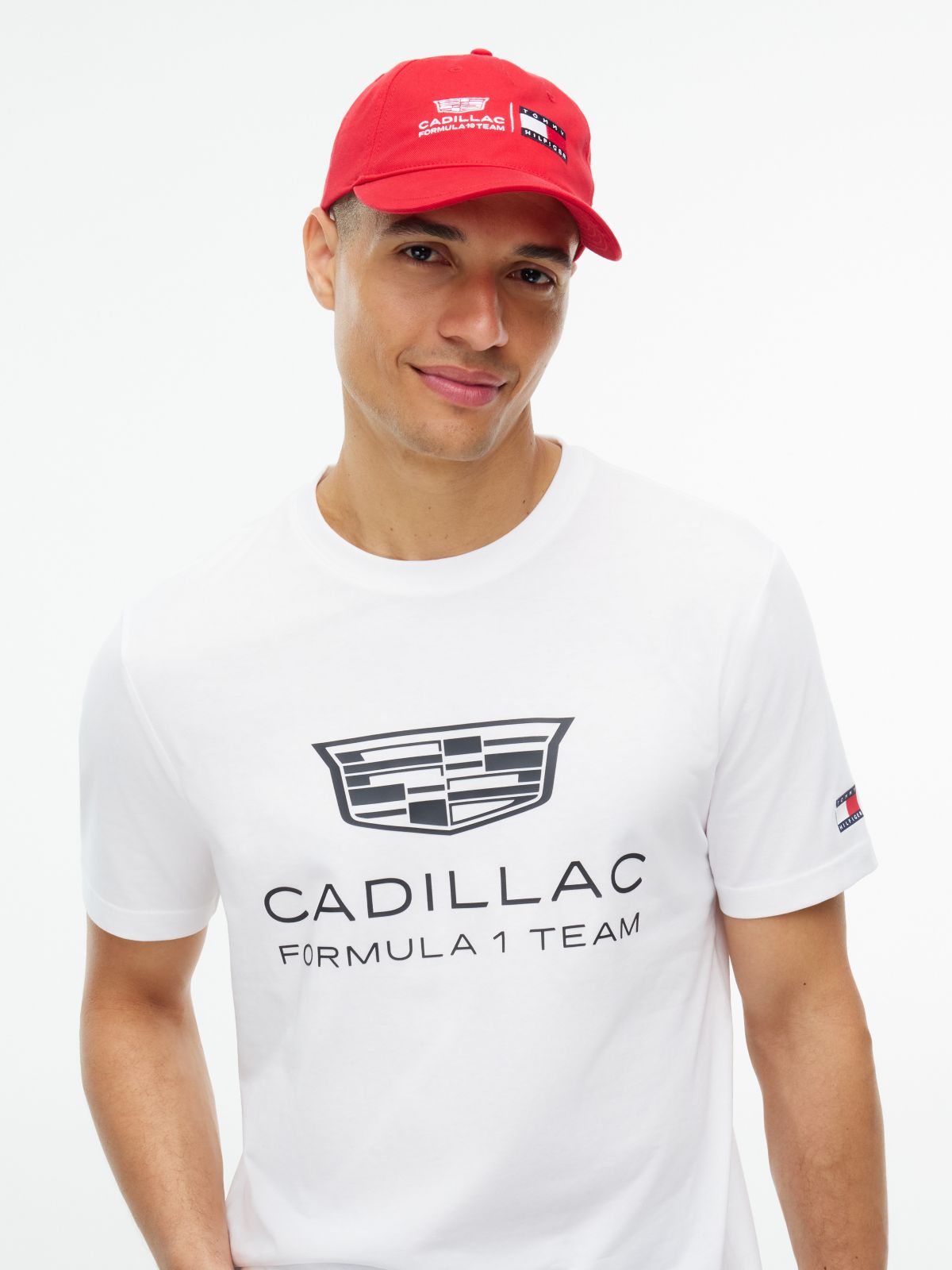 Tommy x Cadillac F1® Team Dual-Logo Cap — Red