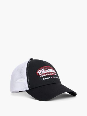Tommy x Cadillac F1&reg; Team Trucker Cap, Black/Optic White