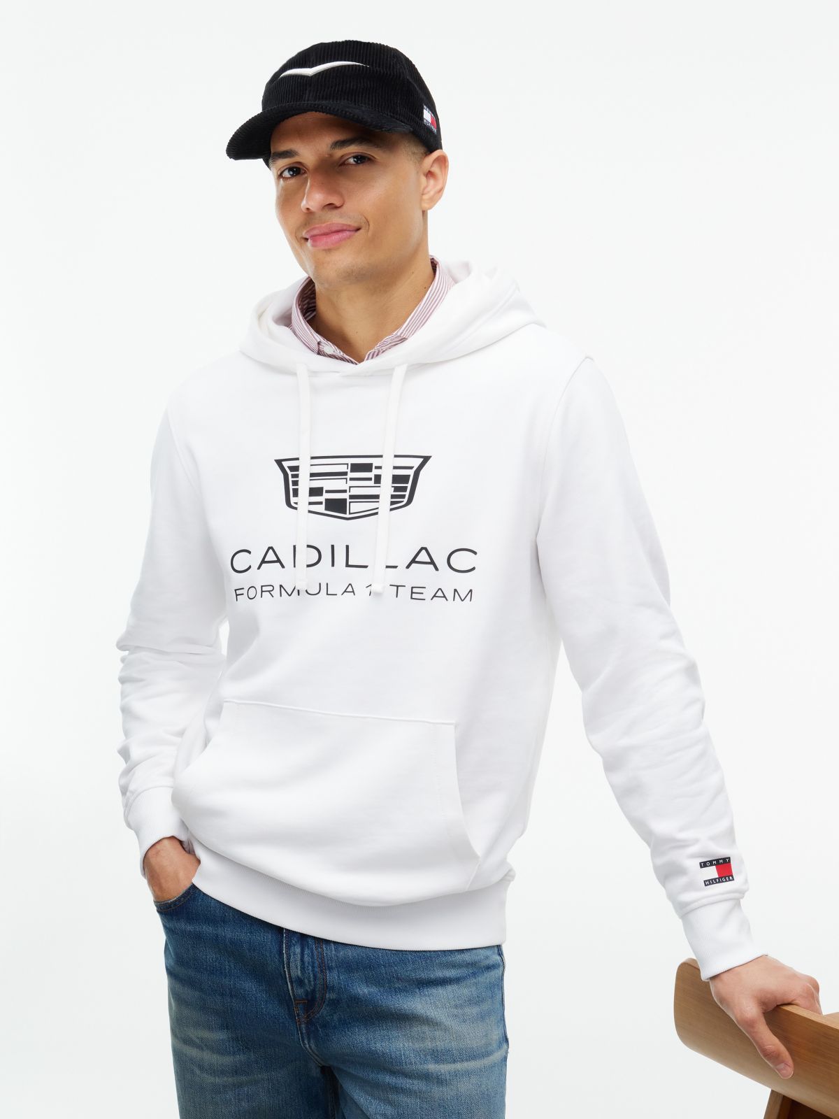 Tommy x Cadillac F1® Team Corduroy Cap — Black