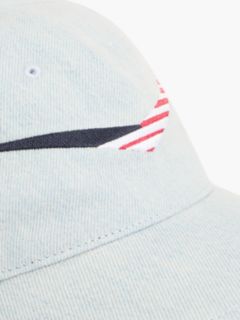 Tommy x Cadillac F1® Team Austin Cap — Overdyed Silver Denim 3