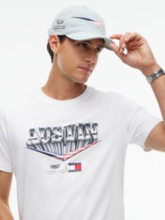 Tommy x Cadillac F1® Team Austin Cap — Overdyed Silver Denim 4