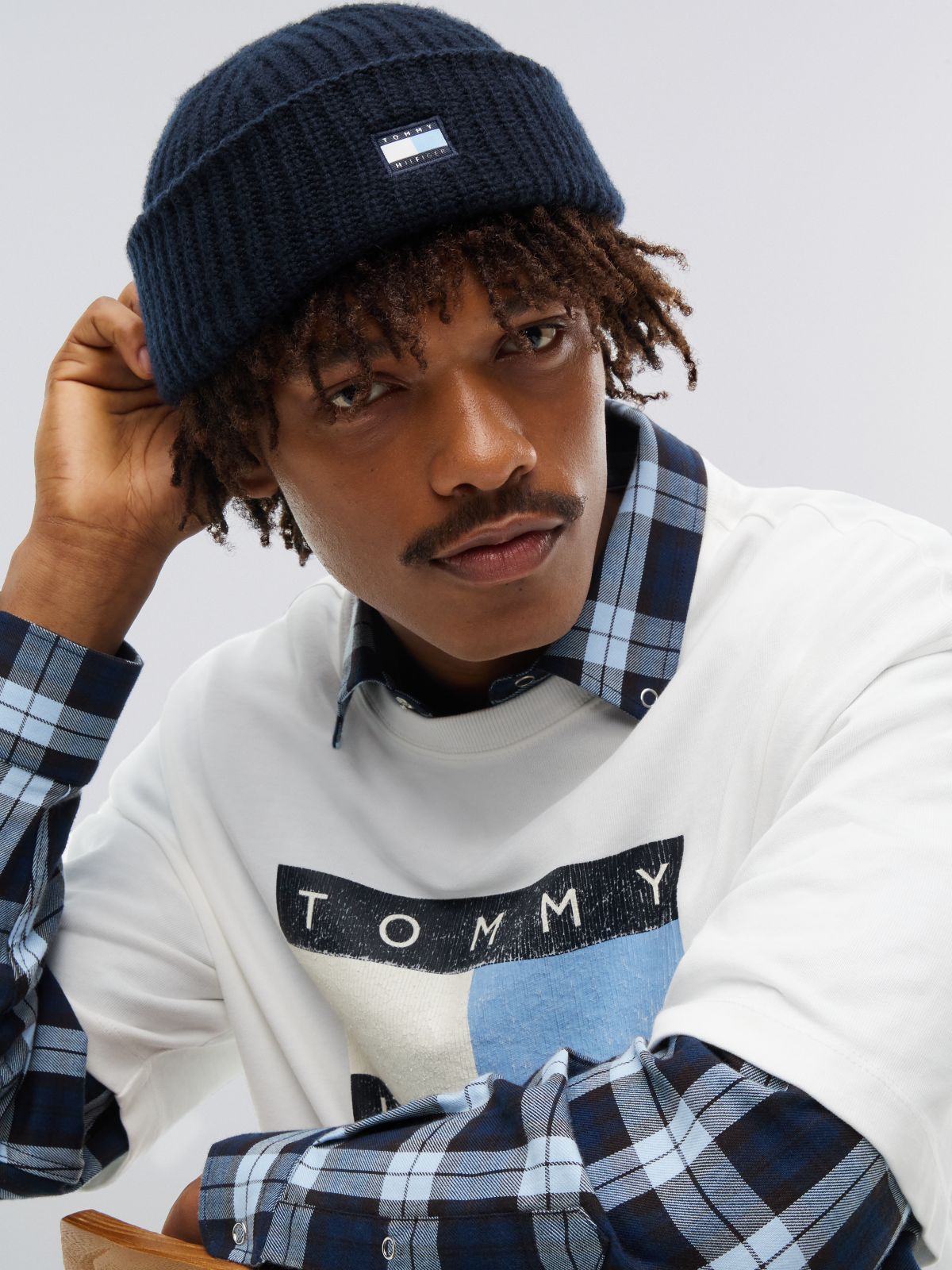 Tommy Hilfiger x FRGMT Wool Beanie — Navy Blue