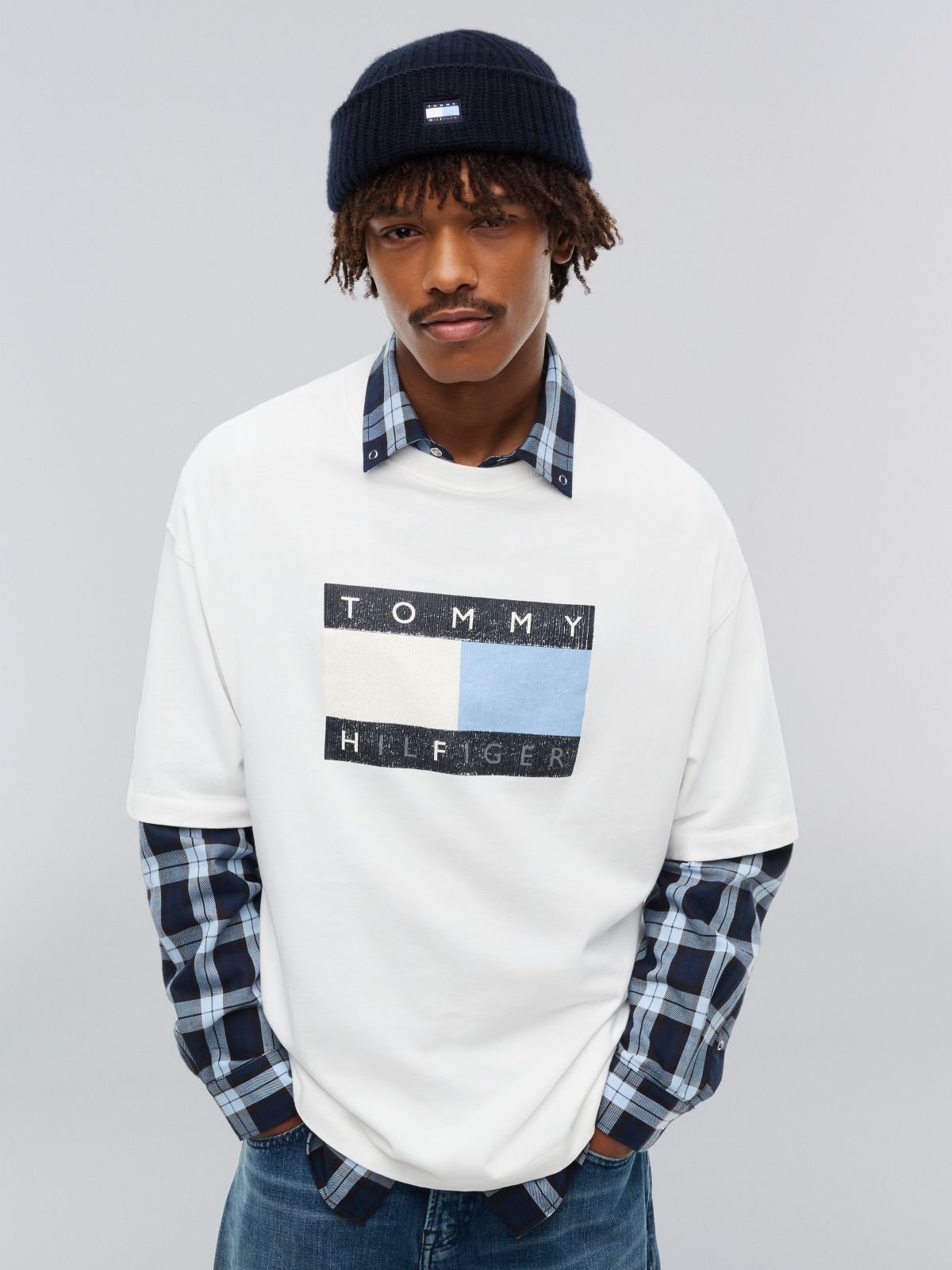 Tommy Hilfiger x FRGMT Wool Beanie — Navy Blue