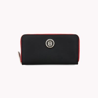 tommy hilfiger zip wallet