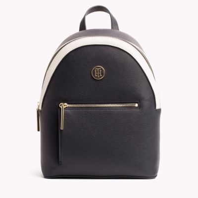 tommy hilfiger black mini backpack