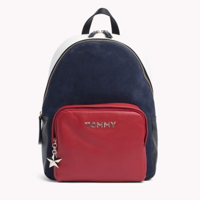 tommy hilfiger backpack women's leather