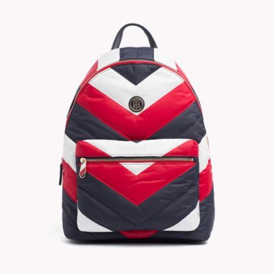 tommy hilfiger chevron duffle bag