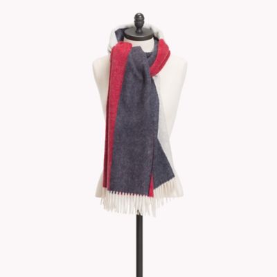 tommy hilfiger grey scarf