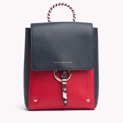 tommy hilfiger backpack women's leather