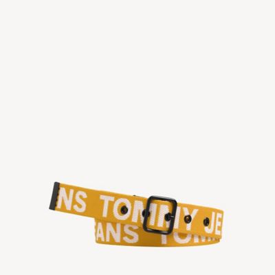 tommy hilfiger yellow belt