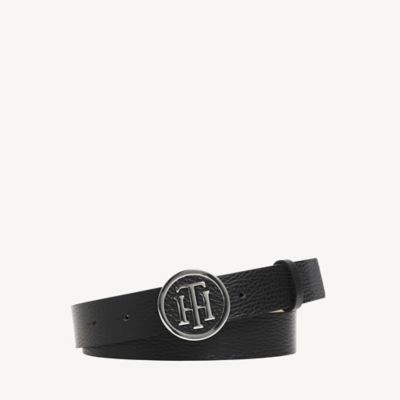 tommy hilfiger round buckle belt