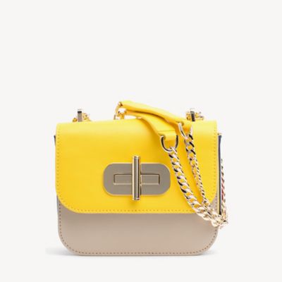 Leather Turnlock Crossbody Bag | Tommy 