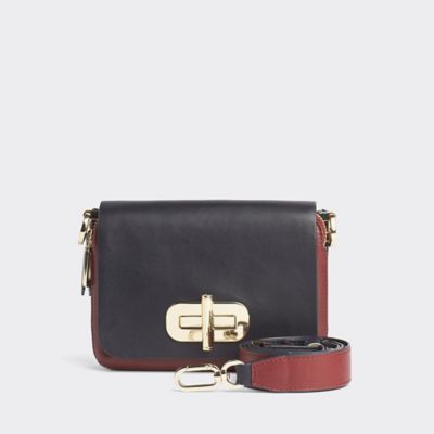 tommy hilfiger leather crossbody bag