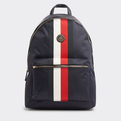 tommy hilfiger striped backpack