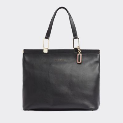 Pebbled Leather Tote Bag | Tommy Hilfiger