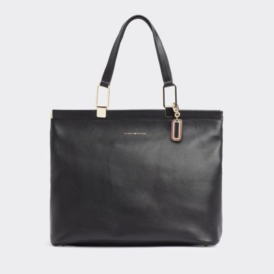 pebbled leather tote bag