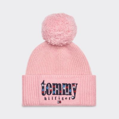 tommy hilfiger pom pom hat