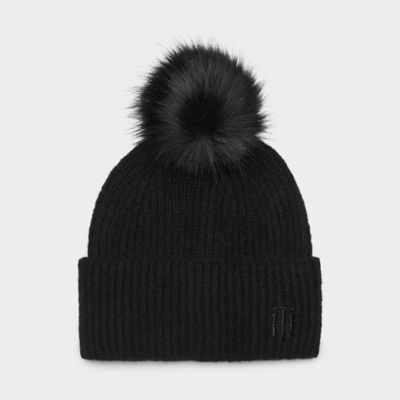 tommy hilfiger beanie with pom