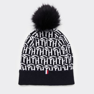 black tommy hilfiger beanie