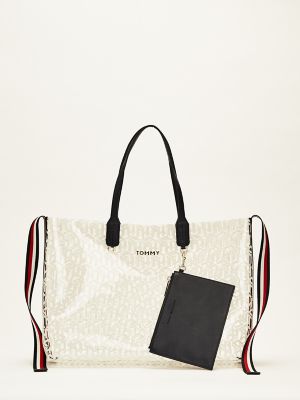 tommy hilfiger chain tote bag