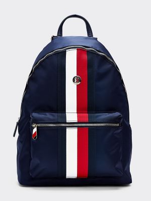 tommy hilfiger striped backpack