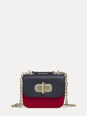 Leather Turnlock Crossbody Bag | Tommy 
